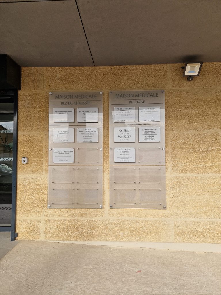 Signalétique Maison Médicale 2